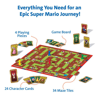 Ravensburger 26063 Joc de societate Labirintul Nebun Super Mario cu figurine Super Mario 7+ ani