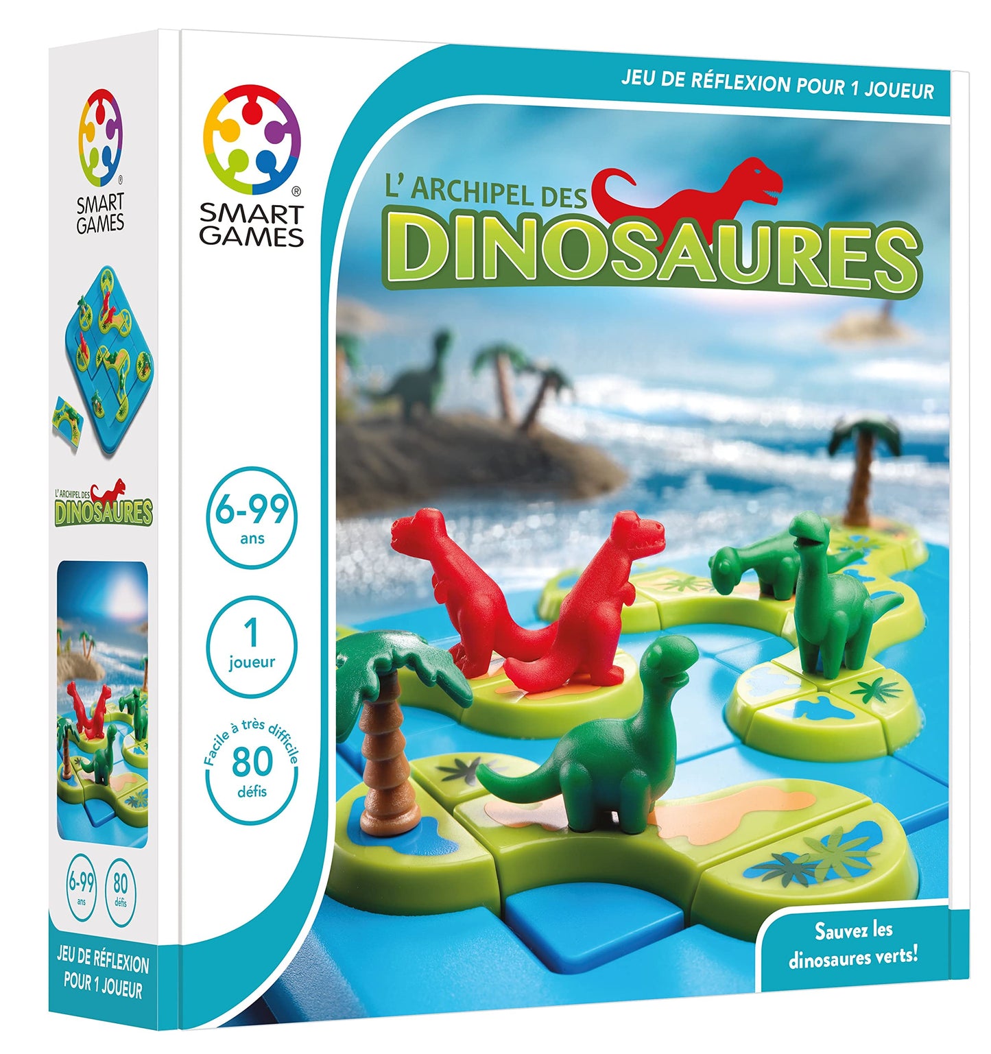 SmartGames Arhipelagul Dinozaurilor, 80 provocări