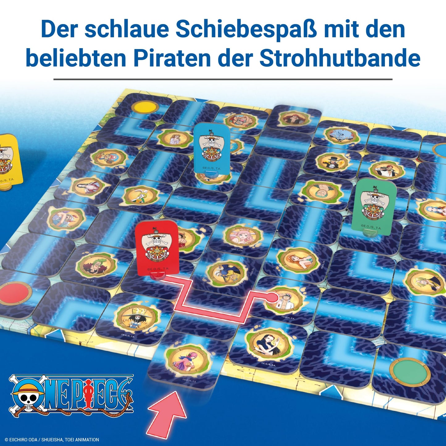 Ravensburger 22887 One Piece Labirint Joc de societate clasic pentru 2-4 jucători de la 7 ani
