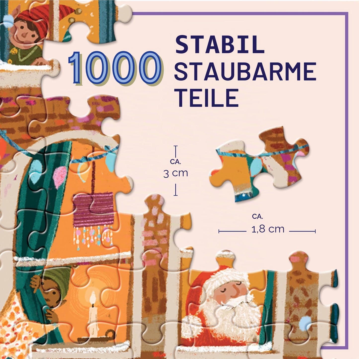eeBoo Puzzle 1000 piese Joyeuses Fêtes