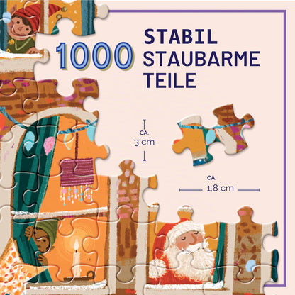 eeBoo Puzzle 1000 piese Joyeuses Fêtes