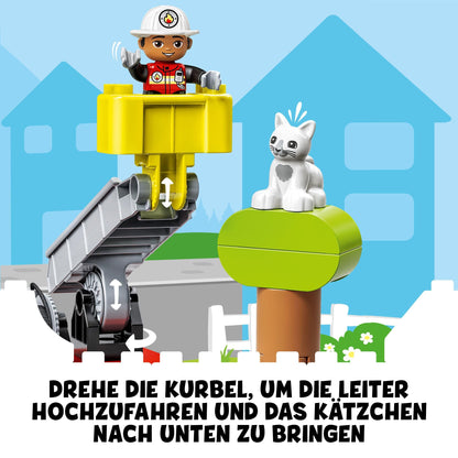 LEGO DUPLO 10969 Set de construcție Mașină de pompieri cu minifigurine 2+ ani