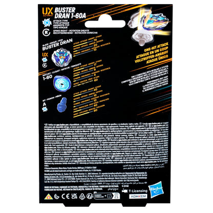 Hasbro Beyblade X Buster Dran 1-60A UX Set de pornire cu Kreisel și Starter pentru copii de la 8 ani