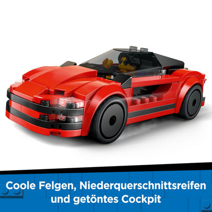 LEGO City 60448 Mașină Sport Roșie, 5+ ani