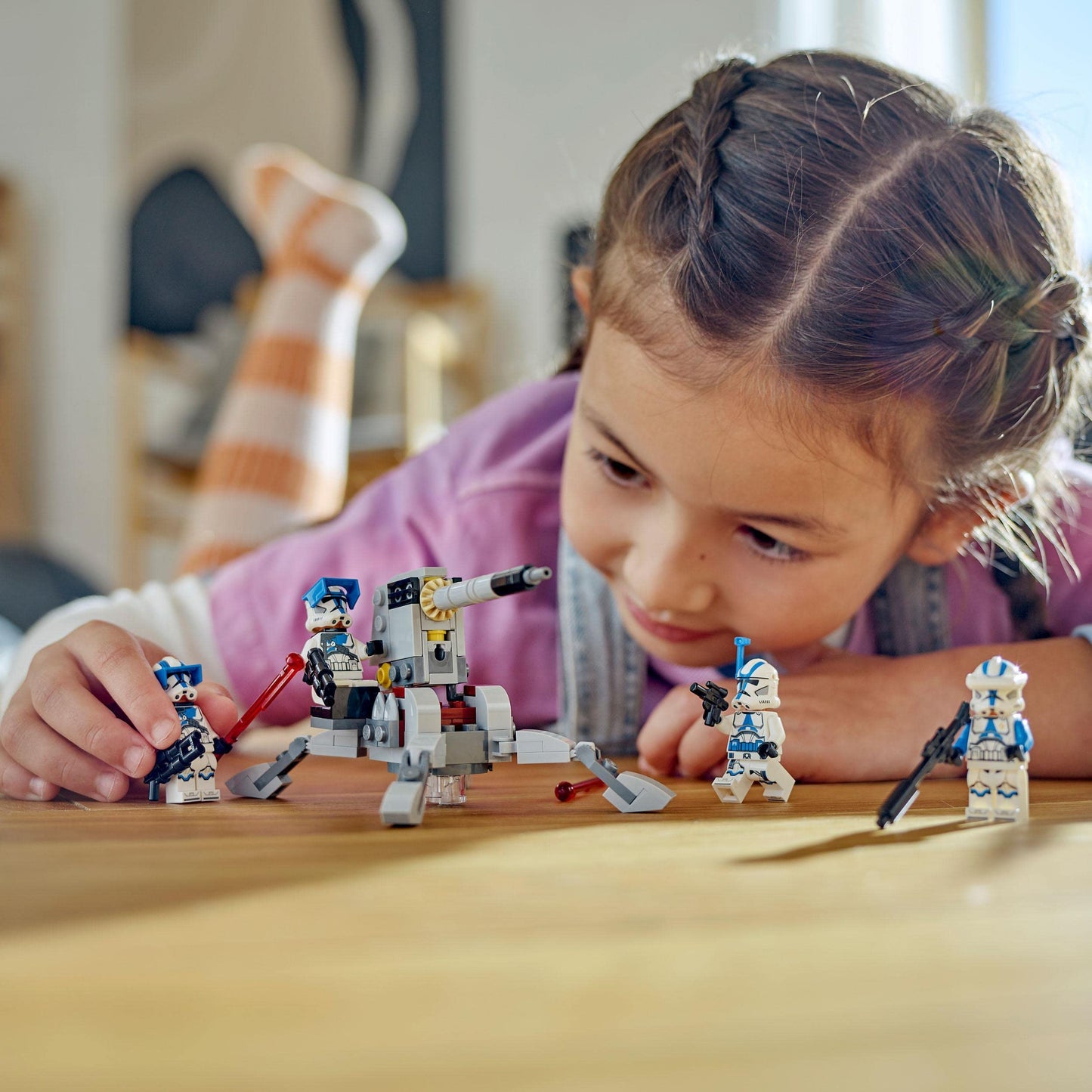 LEGO Star Wars™ Pachet de Luptă: Soldați Clon de la 501, Set de Bătălie, Vehicul AV-7, Jucărie de Construit, Mini Figuri, Războaiele Clon 75345