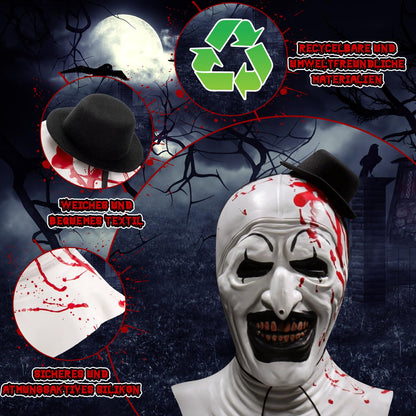 IEEILULU Mască Clovn Terrifier Halloween