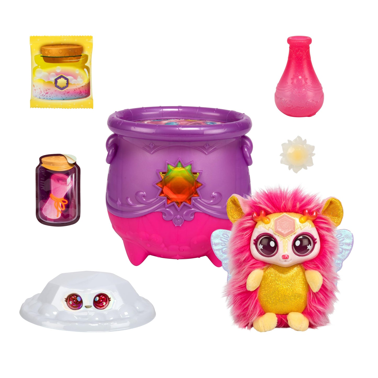 Magic Mixies Cazan Magic cu Surpriza Cristal si Pluș