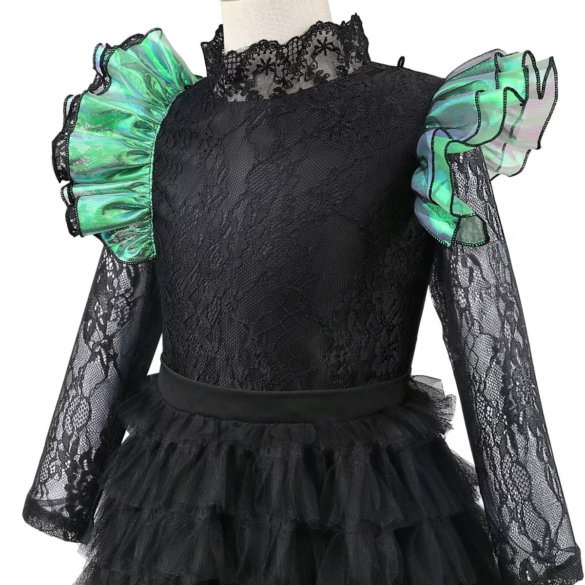 Tangsenyu Rochie de prințesă cu paiete și tul pentru copii costum Glinda vrăjitoare bună roz