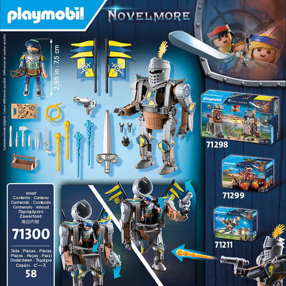 PLAYMOBIL Novelmore 71300 Robot de lupta Gizmo Crafton, 4+ ani