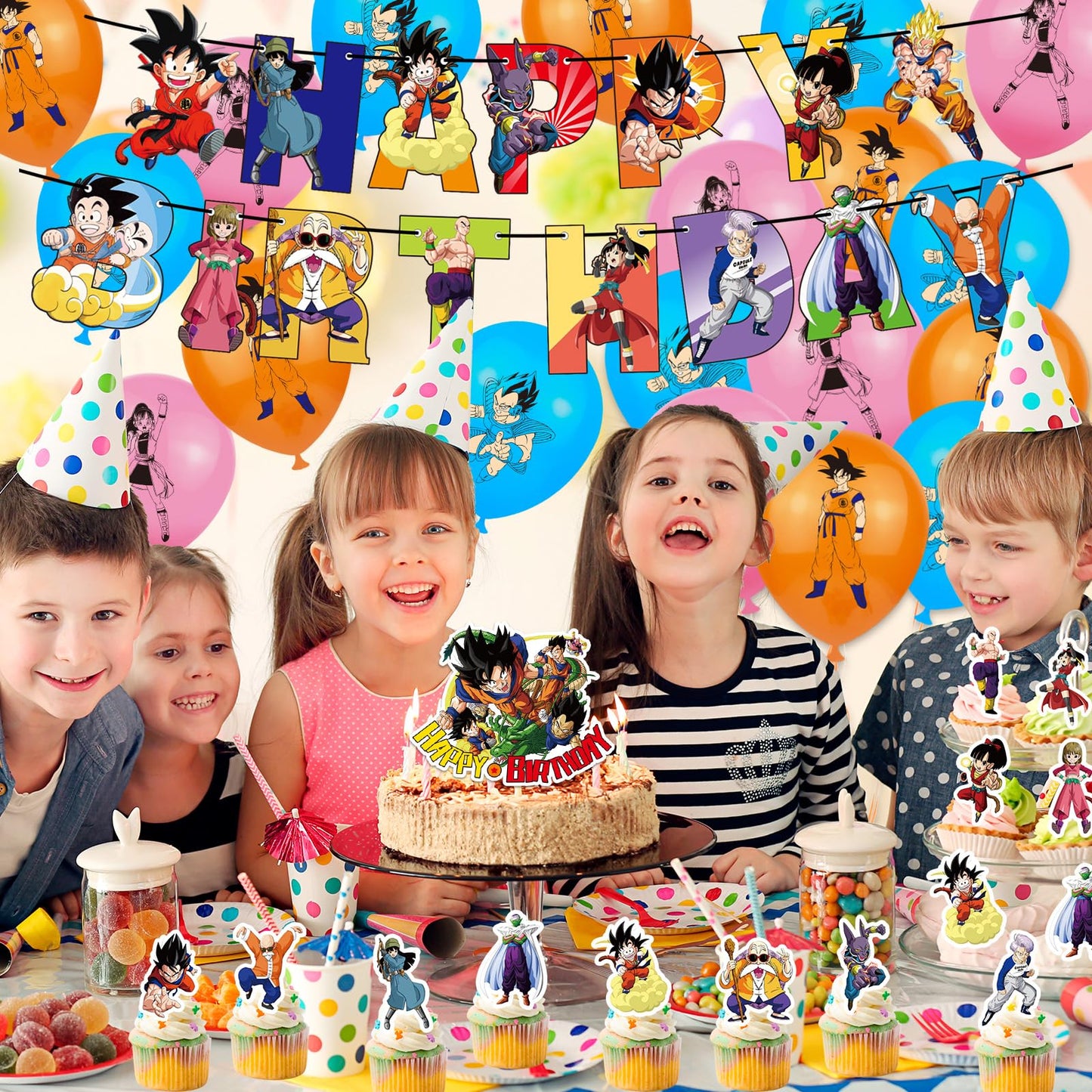 yumcute Set Decorațiuni Petrecere Anime, 44 piese