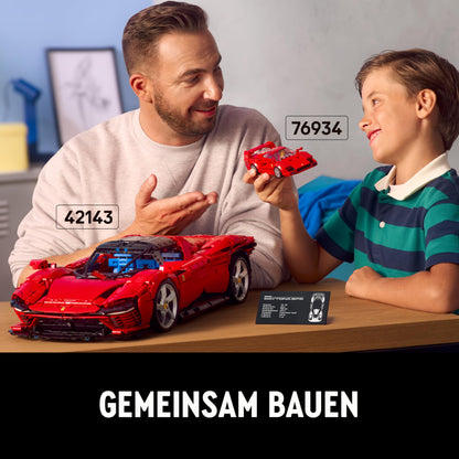 LEGO Speed Champions Ferrari F40, set de construcție cu mașină de jucărie și figurina șofer, cadou pentru copii 76934
