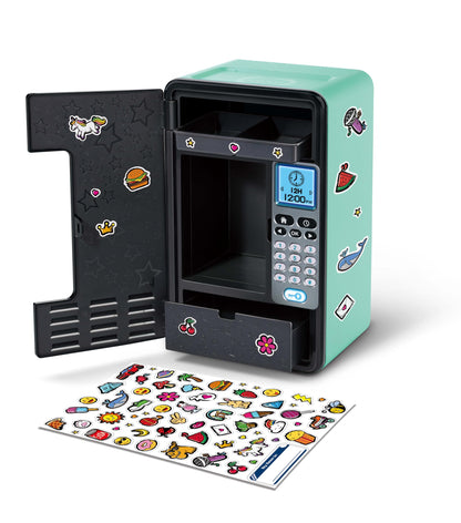 VTech KidiSecrets Magic Locker - Seifă interactivă cu cod secret, 3 jocuri educaționale incluse, autocolante pentru personalizare, limbă italiană, baterii incluse, 6-12 ani.