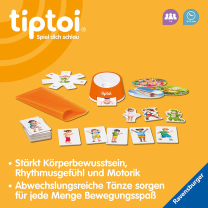 Set Activ Ravensburger tiptoi 00122 - Teatru de Dans Colorat, Joc de Mișcare pentru Copii de la 3 Ani