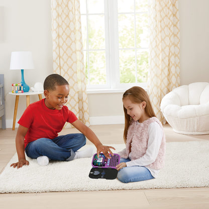 VTech Kidisecrets Selfie Music 2.0 negru – Jurnal pentru copii cu 2 camere, MP3 player, recunoaștere facială și efecte de lumină – Pentru copii de 6-12 ani