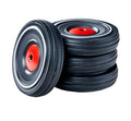 BIG Bobby Car Whisper Wheels Set de roți silențioase pentru Bobby Car Classic de la 2000, cu cleme de fixare și instrucțiuni, pentru copii de la 1 an