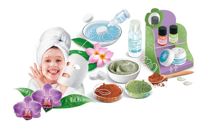 Clementoni Galileo Lab – Mască de față DIY, set cosmetic pentru copii de la 8 ani, cu țesături parfumate pentru relaxare, 59248