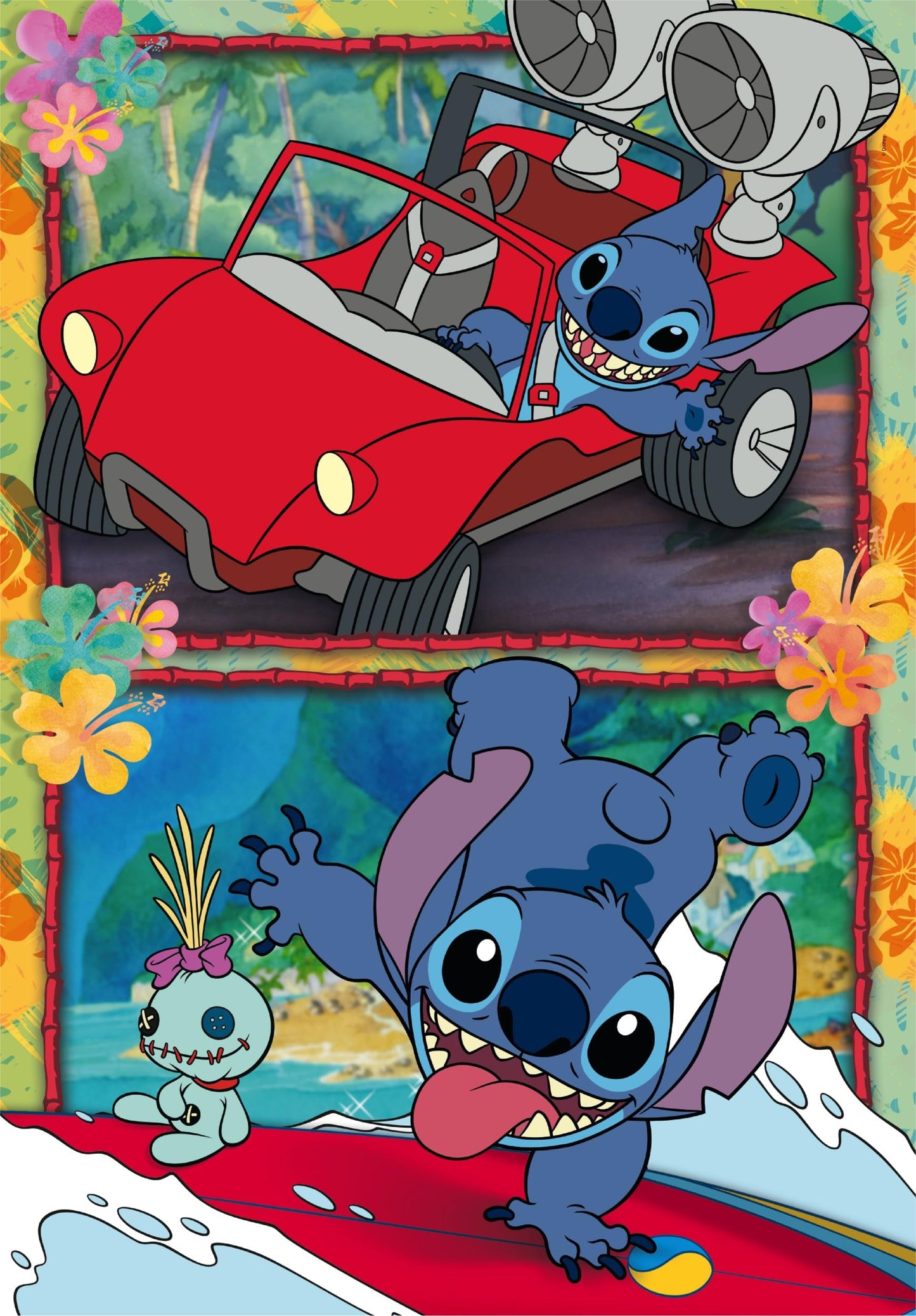 Clementoni - Disney Stitch Supercolor - Puzzle cu 104 Piese pentru Copii de 6 Ani