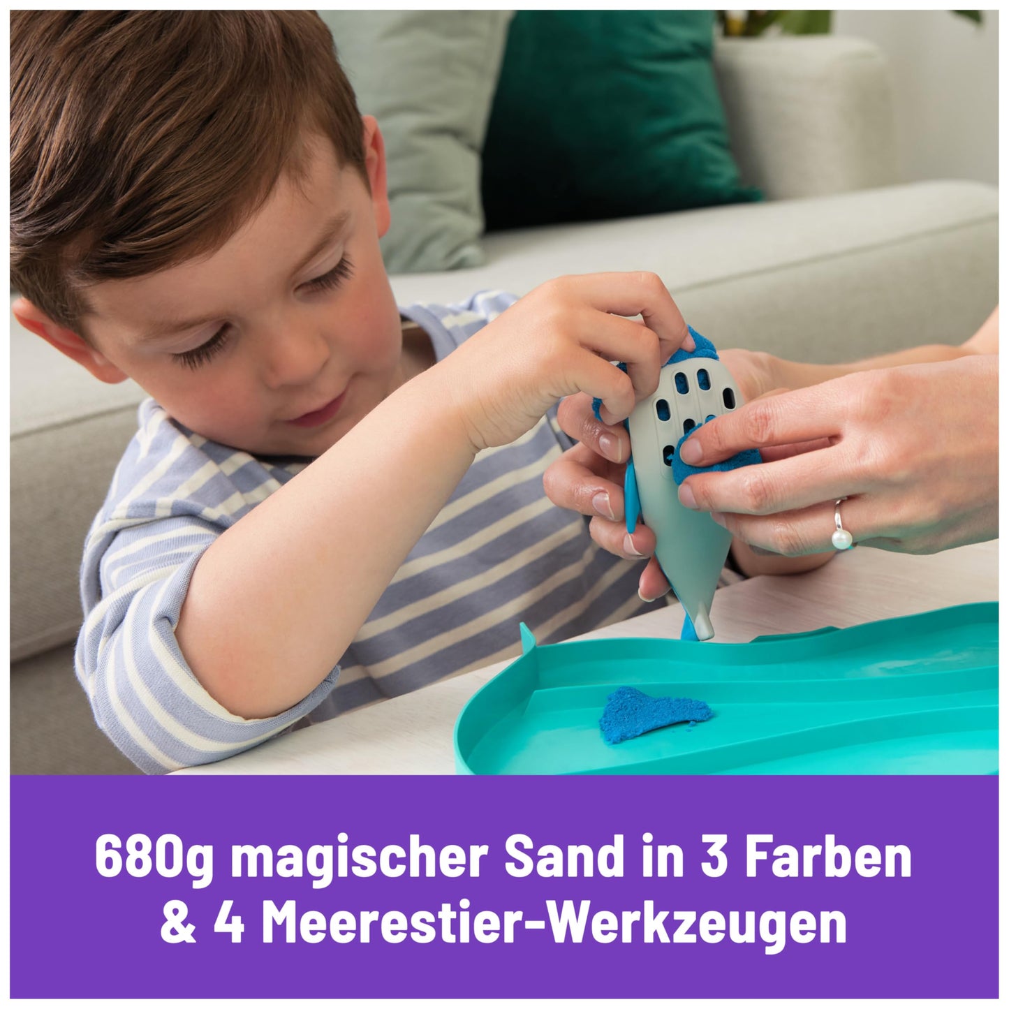 Kinetic Sand Set joacă Planet Ocean, 680g, 3+ ani