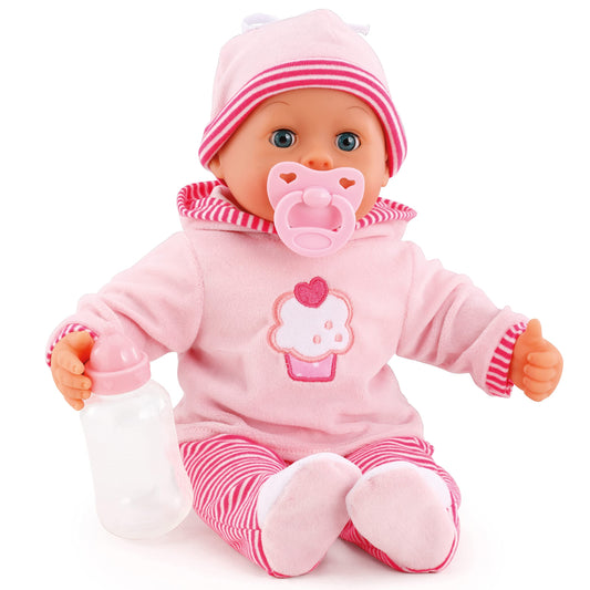 Bayer Design Păpușă Bebe 38 cm, 24 sunete