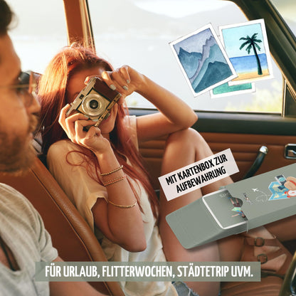 snaPmee Urlaubsfoto-Challenge Joc de societate cu 50+4 provocări foto pentru călătorii, camping, rulote - Idei foto grozave, cadou pentru vacanță, cupluri, familie