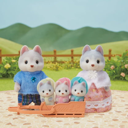 Sylvanian Families Familia Catelusilor Husky, 3+ ani