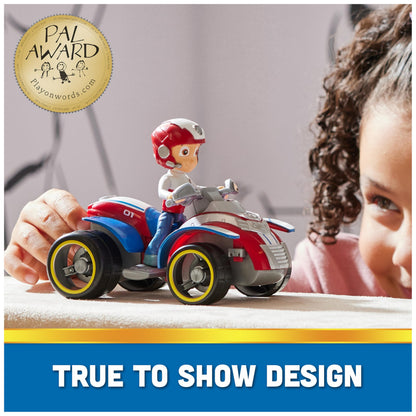 PAW PATROL, Quad de salvare cu figura lui Ryder (Vehicul de bază sustenabil), jucărie pentru copii de la 3 ani