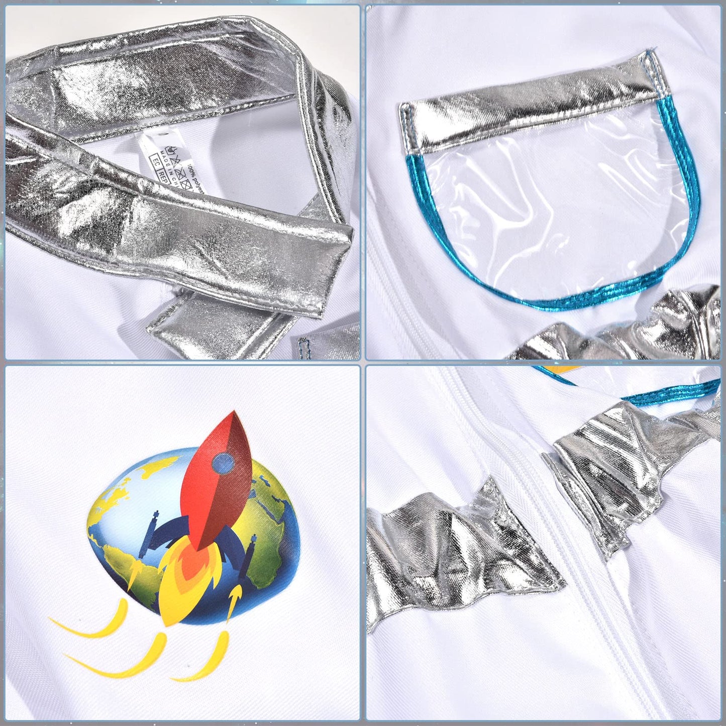 Vamei Costum Astronaut copii, 5 piese, 3-9 ani