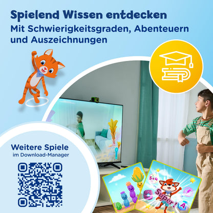 VTech LeapMOVE Consolă de jocuri interactive cu mișcare pentru copii de la 4 ani (limba germană)