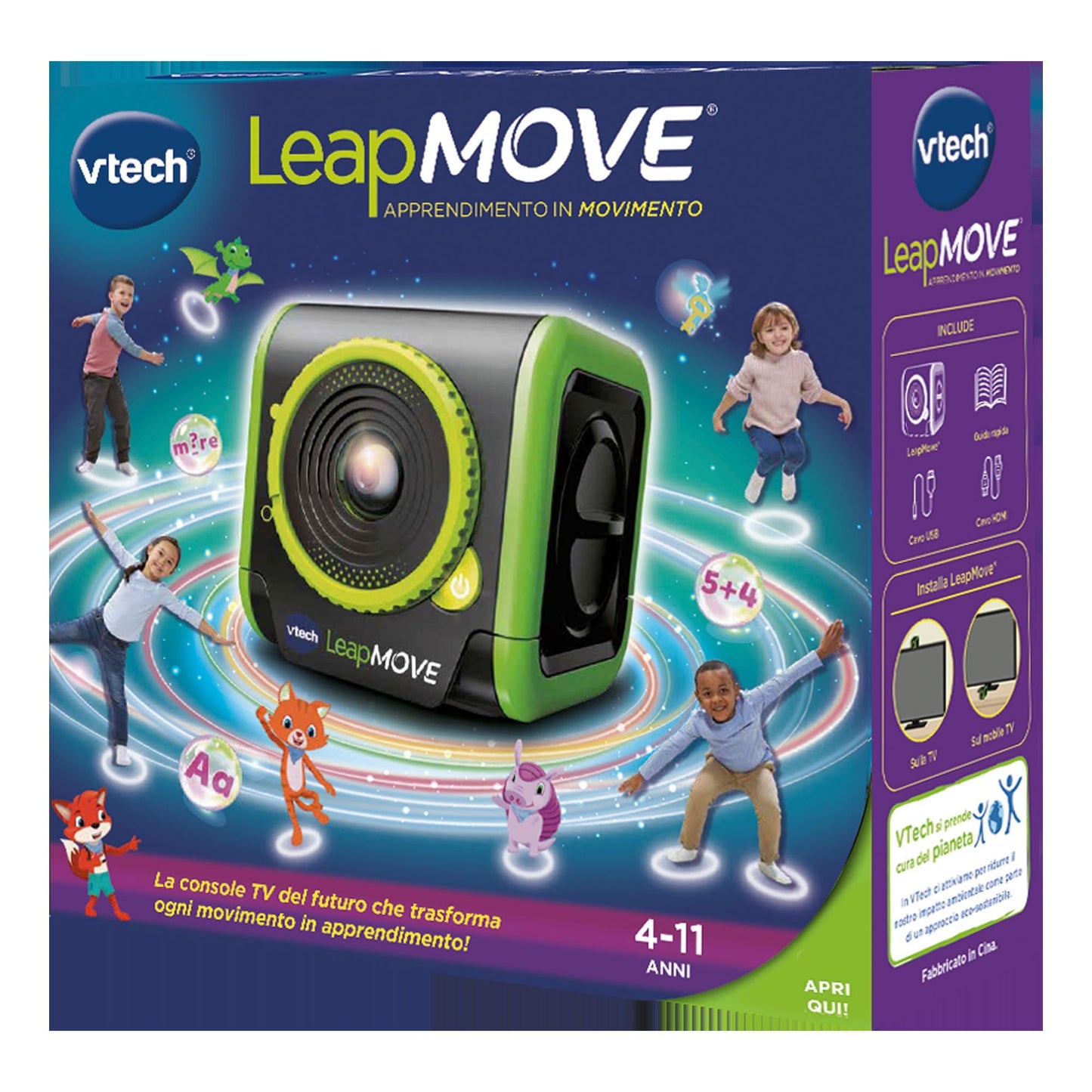 VTech LeapMove Consolă Interactivă, 25 jocuri (italiană)