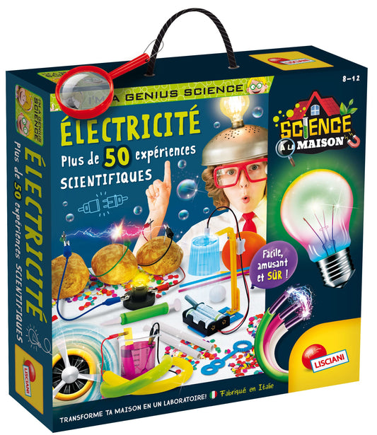 Lisciani I'm A Genius Kit electricitate, 50+ experimente, 7-12 ani
