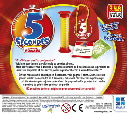 Megableu 678120 Joc de societate Nomad 5, a doua versiune, 3-6 jucători, de la 8 ani (franceză)