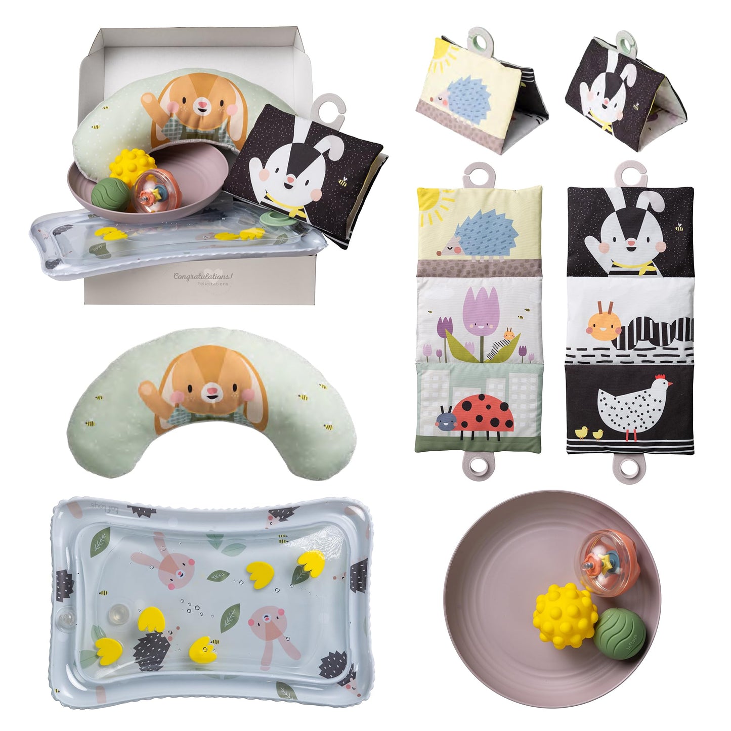 Taf Toys Tummy Time Kit Set de joacă pentru timpul pe burtă pentru bebeluși de la naștere