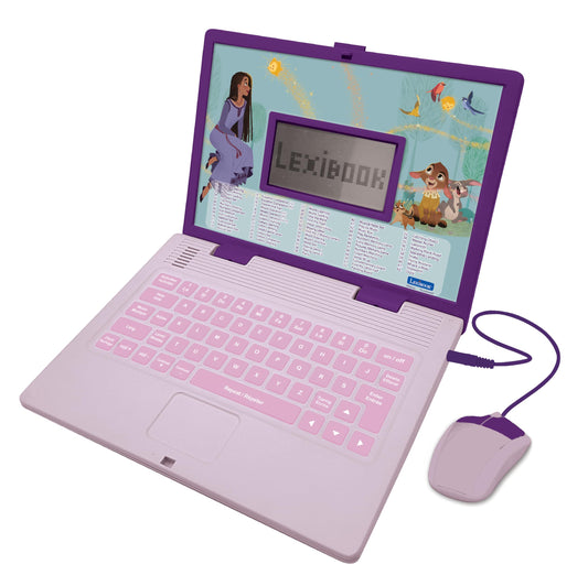 Lexibook Laptop educativ Disney Wish, bilingv EN/FR