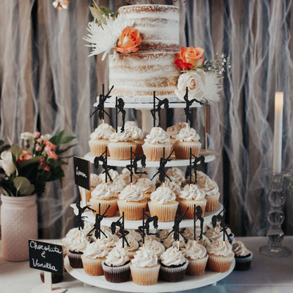 SYKYCTYC 30 Topper Cupcake Pole Dance cu Sclipici