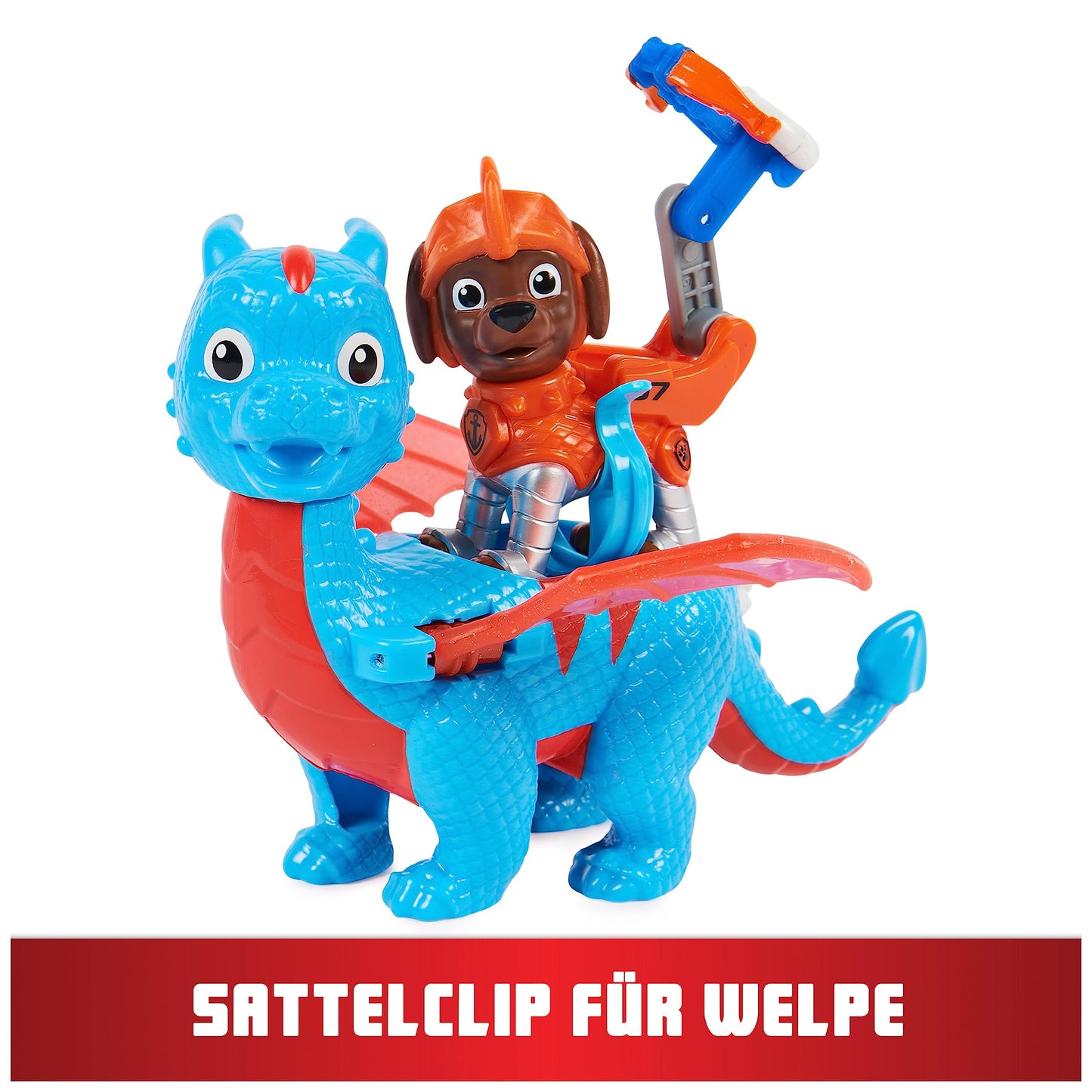 PAW Patrol Rescue Knights Figurine Zuma si Dragon Ruby, 3+ ani