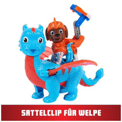PAW Patrol Rescue Knights Figurine Zuma si Dragon Ruby, 3+ ani