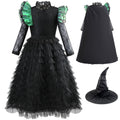 Tangsenyu Rochie de prințesă cu paiete și tul pentru copii costum Glinda vrăjitoare bună roz