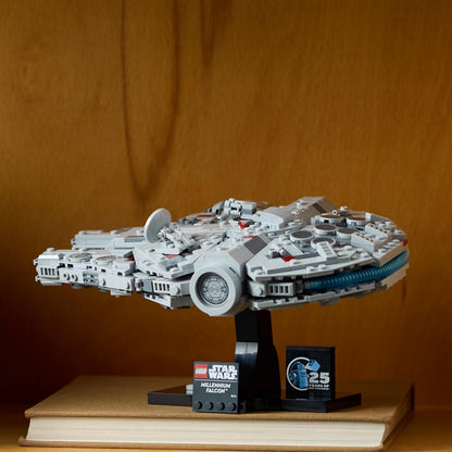 LEGO Star Wars 75375 Set de construcție Raumschiff model pentru adulți cu suport de expunere și plăcuță cu nume decor birou cadou pentru fani de la 36 luni