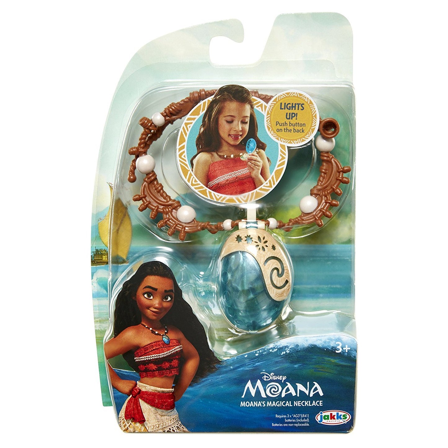 Colier magic cu scoici argintate Disney Prințesa Moana 04696