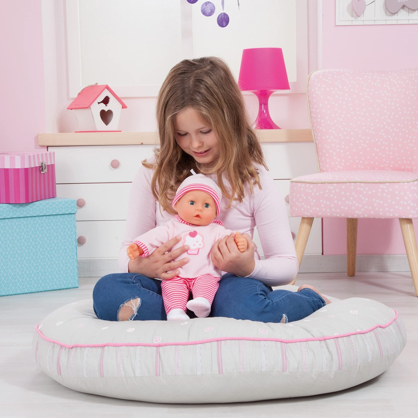 Bayer Design Păpușă Bebe 38 cm, 24 sunete