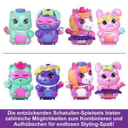 Polly Pocket Cutie portabilă Pony Rodeo, 1 păpușă