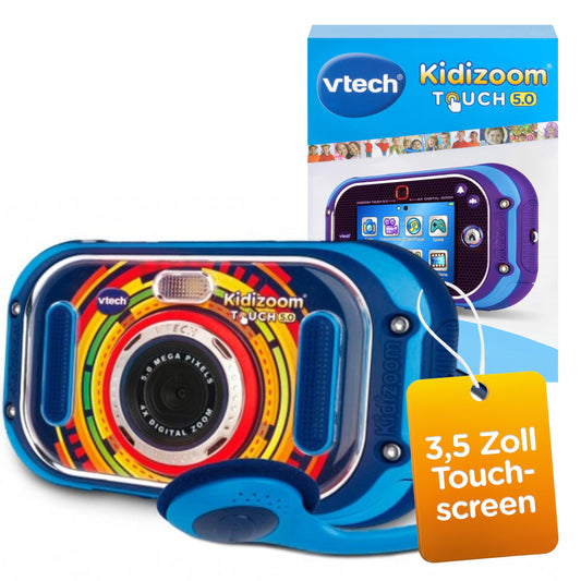 Vtech KidiZoom Touch 5.0 Camera digitala touchscreen, albastru
