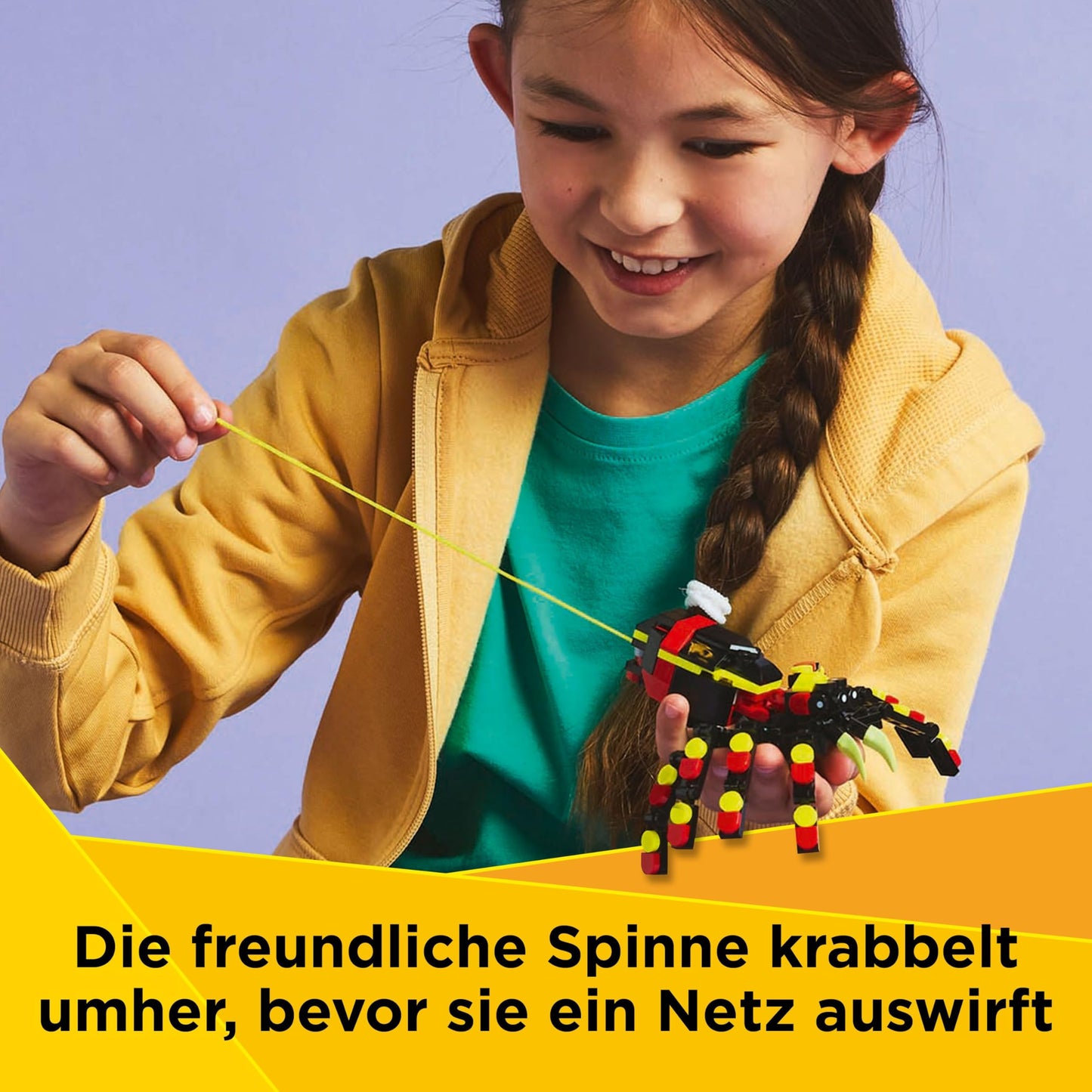 LEGO Creator 3in1 Set de construcție animale sălbatice: Păianjen surpriză cu 3 modele de construit 7+ ani