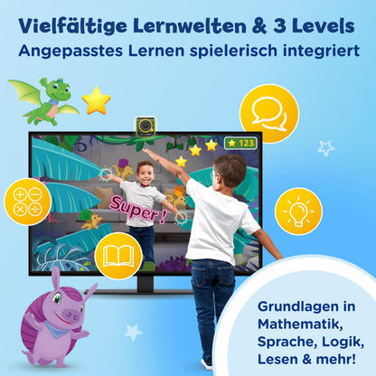 VTech LeapMOVE Consolă de jocuri interactive cu mișcare pentru copii de la 4 ani (limba germană)