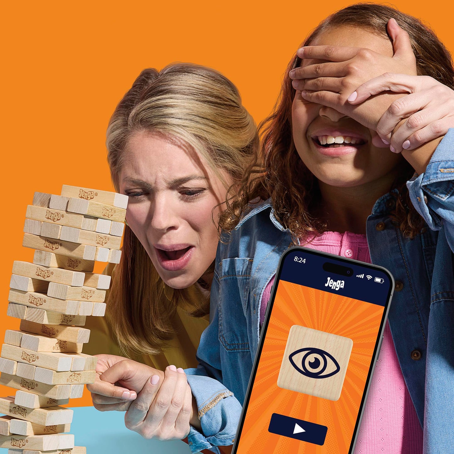 Joc oficial Hasbro Jenga cu zar digital