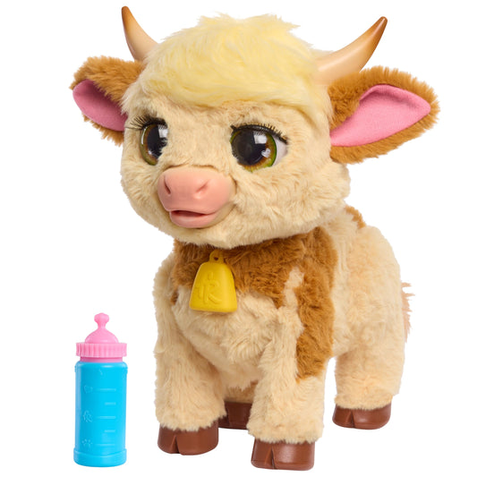Just Play furReal Maggie Vaca interactiva din plus, 28cm, 4+