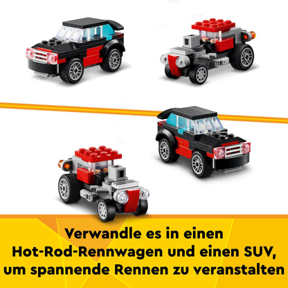 LEGO Creator 3in1: Set de vehicule cu camion, elicopter, avion și cisternă - Cadou pentru băieți și fete de 7 ani 31146