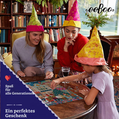 eeBoo Puzzle 1000 piese Joyeuses Fêtes