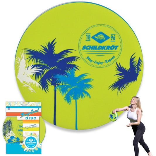 Schildkröt Disc Beach Discul de aruncare din spumă tare cu acoperire din neopren 23 cm pentru plajă și grădină