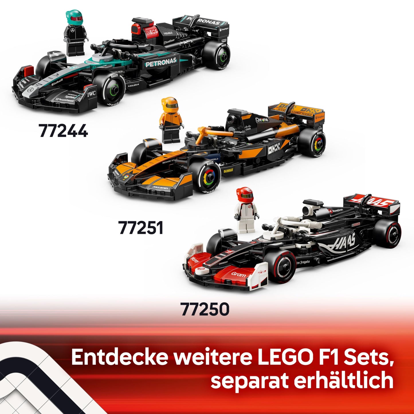 LEGO Speed Champions A524 Set de construcție Mașină de curse Alpine F1 cu 258 piese de la 10 ani